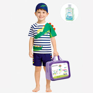 Little Surprise Box Crocodile Swimwear Set - Fun Kids | The Mom Store - 3 - 4 Years Boys Swimwear