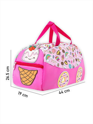 Little Surprise Box, Cute Prints/Theme Kids Duffle Bag for Classes and Travel, 5 years + - LSB - BG - DONUTCNDY - DUFFEL