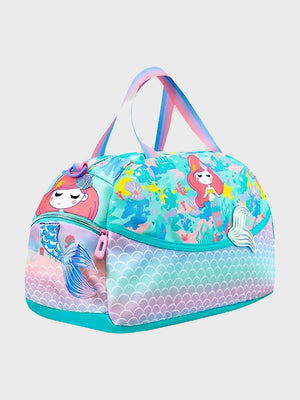 Little Surprise Box, Cute Prints/Theme Kids Duffle Bag for Classes and Travel, 5 years + - LSB - BG - MERMAID - DUFFEL