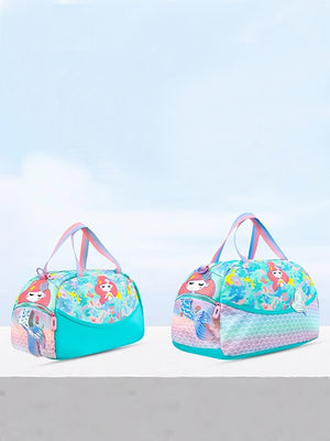 Little Surprise Box, Cute Prints/Theme Kids Duffle Bag for Classes and Travel, 5 years + - LSB - BG - MERMAID - DUFFEL