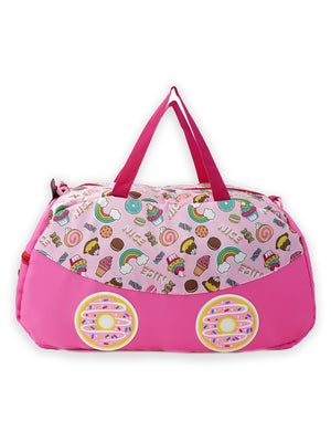 Little Surprise Box, Cute Prints/Theme Kids Duffle Bag for Classes and Travel, 5 years + - LSB - BG - DONUTCNDY - DUFFEL