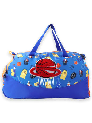 Little Surprise Box, Cute Prints/Theme Kids Duffle Bag for Classes and Travel, 5 years + - LSB - BG - BASKTBAL - DUFFEL