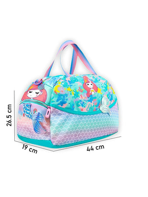 Little Surprise Box, Cute Prints/Theme Kids Duffle Bag for Classes and Travel, 5 years + - LSB - BG - MERMAID - DUFFEL