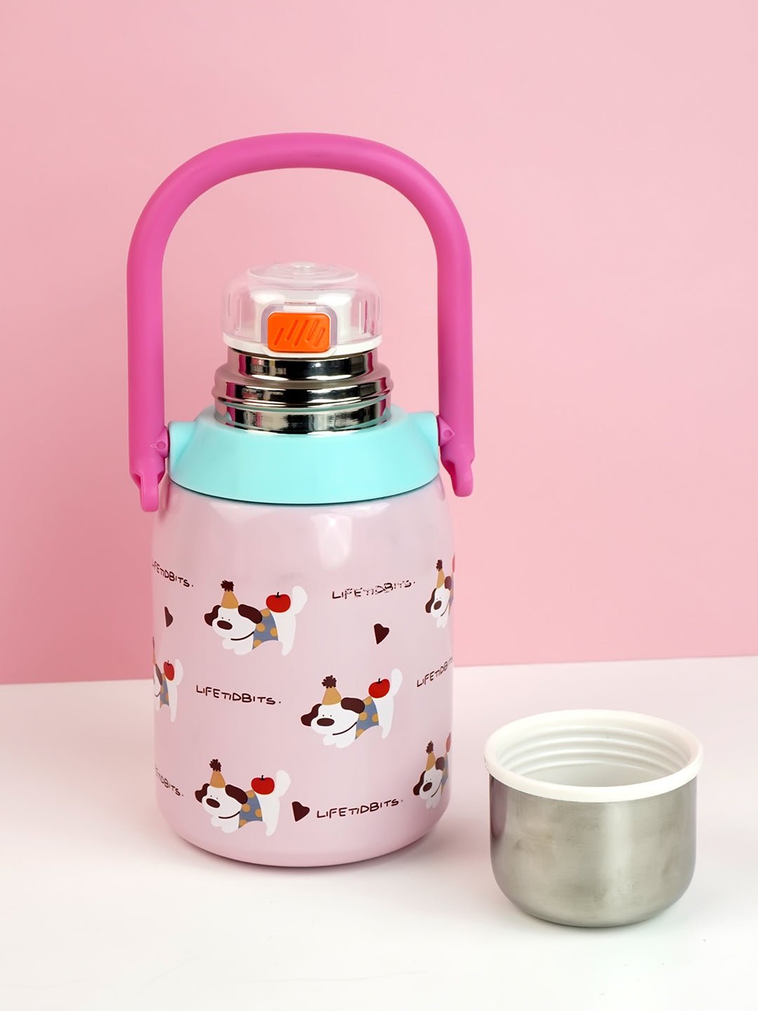 Little Surprise Box, Dachshund Puppy Stainless Steel Premium Insulated Water Bottle, 800ML - LSB - WB - PARTYHAT - PUPY