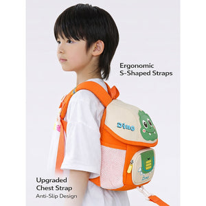 Little Surprise Box Dino Flip Cap Series soft Neoprene toddlers Kids backpack - Baby Bags