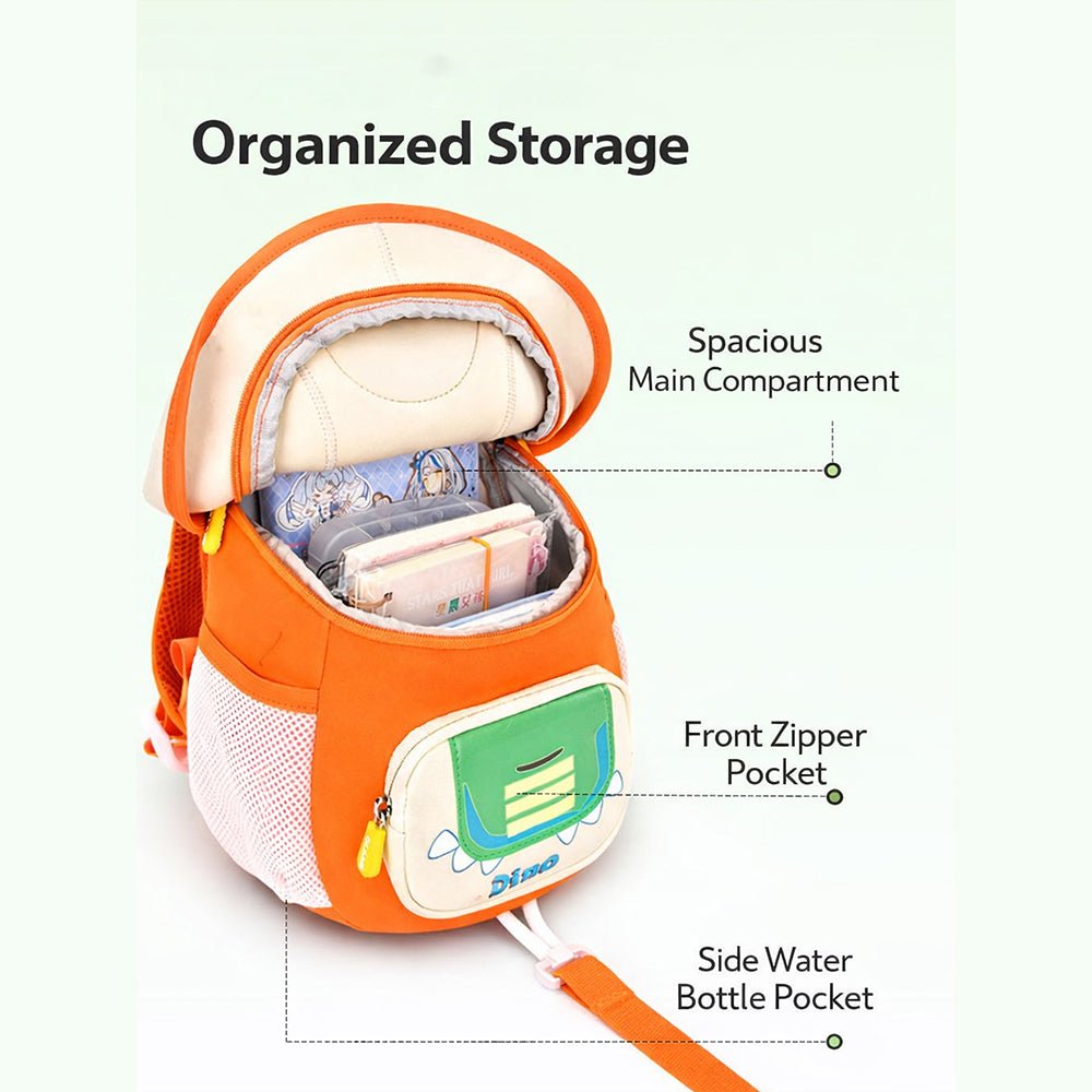 Little Surprise Box Dino Flip Cap Series soft Neoprene toddlers Kids backpack - Baby Bags