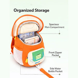 Little Surprise Box Dino Flip Cap Series soft Neoprene toddlers Kids backpack - Baby Bags