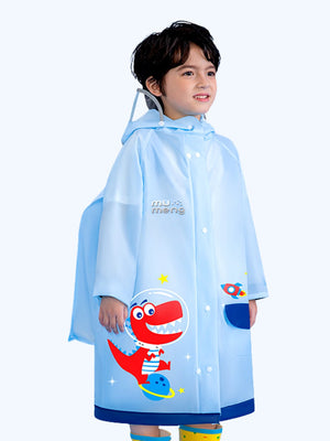Little Surprise Box, Dino Hit Space Raincoat for Kids - LSB - RC - DINOHITSPACE - S