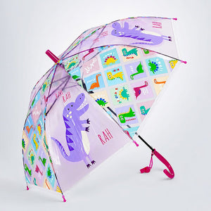 Little Surprise Box Dino Kids Umbrella Pink | The Mom Store - Monsoon Wear