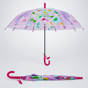 Little Surprise Box Dino Kids Umbrella Pink | The Mom Store - Monsoon Wear