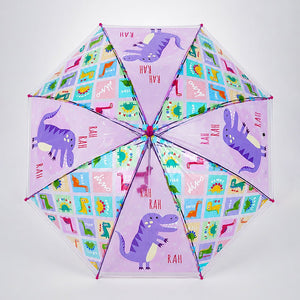 Little Surprise Box Dino Kids Umbrella Pink | The Mom Store - Monsoon Wear