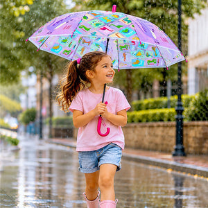 Little Surprise Box Dino Kids Umbrella Pink | The Mom Store - Monsoon Wear