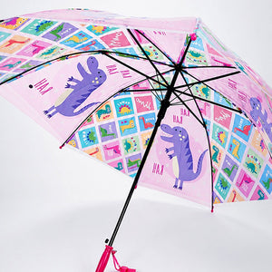 Little Surprise Box Dino Kids Umbrella Pink | The Mom Store - Monsoon Wear