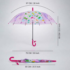 Little Surprise Box Dino Kids Umbrella Pink | The Mom Store - Monsoon Wear