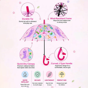 Little Surprise Box Dino Kids Umbrella Pink | The Mom Store - Monsoon Wear
