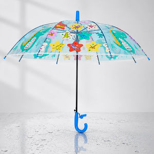 Little Surprise Box Dino Print Kids Umbrella Blue | The Mom Store - Monsoon Wear