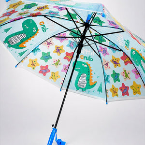 Little Surprise Box Dino Print Kids Umbrella Blue | The Mom Store - Monsoon Wear