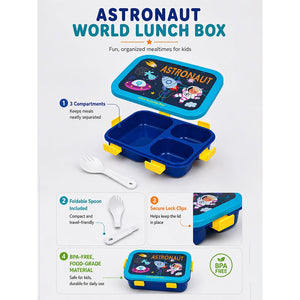 Little Surprise Box Dinosaur World Lunch Box | The Mom Store - Blue Lunch Box