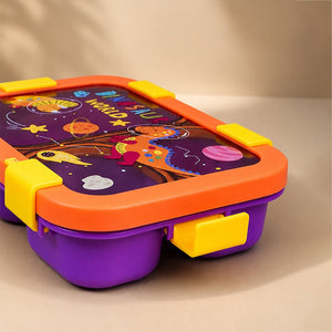 Little Surprise Box Dinosaur World Lunch Box | The Mom Store - Orange Lunch Box