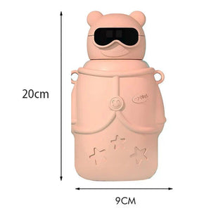 Little Surprise Box DIY Sticker Specsy Ted Kids Water Bottle - LSB - WB - DIY - PNKSPECSTED