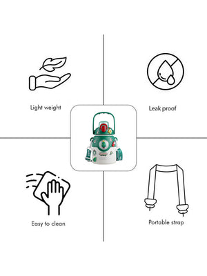 Little Surprise Box, DIY Tree, White Satinless Steel Christmas Water Bottle for kids, 850ml - LSB - CMS - DIYWHTTREE - WB