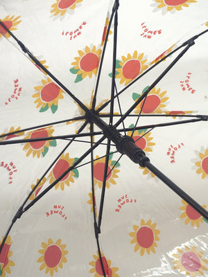 Little Surprise Box, Dome style Transparent Umbrella for Kids, 1 - 5years - LSB - UM - DOME - SUNFLOWR