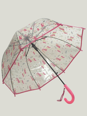 Little Surprise Box, Dome style Transparent Umbrella for Kids, 1 - 5years - LSB - UM - DOME - GARDNWHTUNI