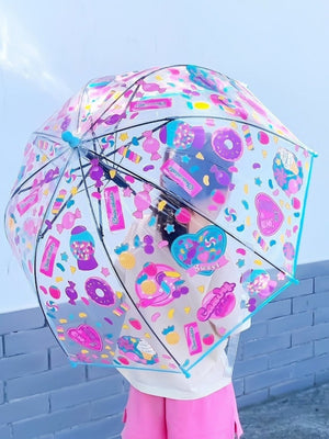 Little Surprise Box, Dome style Transparent Umbrella for Kids, 1 - 5years - LSB - UM - DOME - CANDY