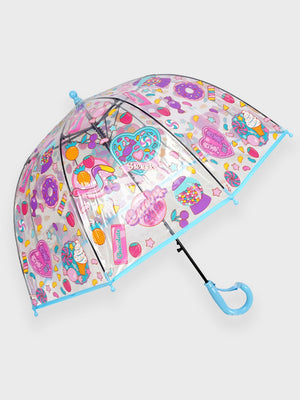 Little Surprise Box, Dome style Transparent Umbrella for Kids, 1 - 5years - LSB - UM - DOME - CANDY