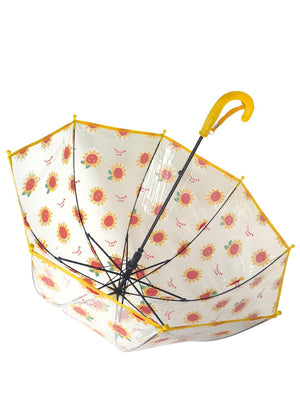 Little Surprise Box, Dome style Transparent Umbrella for Kids, 1 - 5years - LSB - UM - DOME - SUNFLOWR