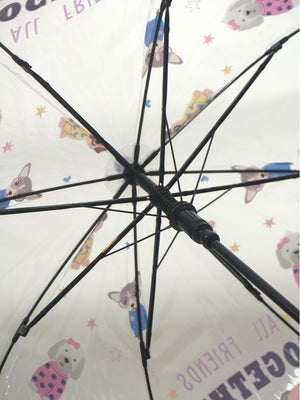 Little Surprise Box, Dome style Transparent Umbrella for Kids, 1 - 5years - LSB - UM - DOME - PUPYFAMLY