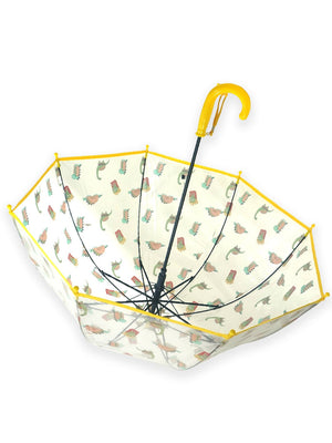 Little Surprise Box, Dome style Transparent Umbrella for Kids, 1 - 5years - LSB - UM - DOME - POPCRNDINO