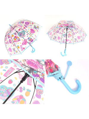 Little Surprise Box, Dome style Transparent Umbrella for Kids, 1 - 5years - LSB - UM - DOME - CANDY