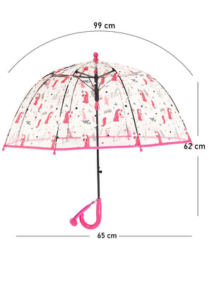 Little Surprise Box, Dome style Transparent Umbrella for Kids, 1 - 5years - LSB - UM - DOME - GARDNWHTUNI