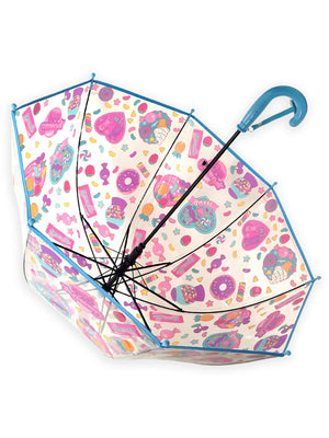Little Surprise Box, Dome style Transparent Umbrella for Kids, 1 - 5years - LSB - UM - DOME - CANDY