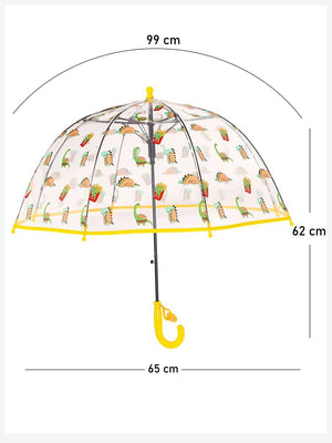 Little Surprise Box, Dome style Transparent Umbrella for Kids, 1 - 5years - LSB - UM - DOME - POPCRNDINO