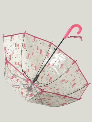 Little Surprise Box, Dome style Transparent Umbrella for Kids, 1 - 5years - LSB - UM - DOME - GARDNWHTUNI