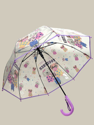 Little Surprise Box, Dome style Transparent Umbrella for Kids, 1 - 5years - LSB - UM - DOME - PUPYFAMLY