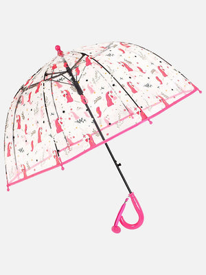 Little Surprise Box, Dome style Transparent Umbrella for Kids, 1 - 5years - LSB - UM - DOME - GARDNWHTUNI