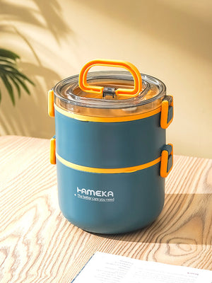 Little Surprise Box Double Decker Stainless Steel Lunch Box - LSB - LB - TEAL - 2DECKR