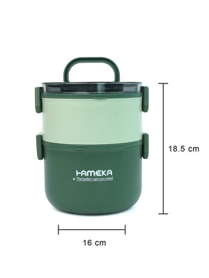 Little Surprise Box Double Decker Stainless Steel Lunch Box - LSB - LB - OLVE - 2DECKR