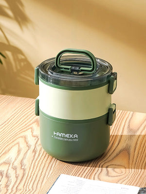 Little Surprise Box Double Decker Stainless Steel Lunch Box - LSB - LB - OLVE - 2DECKR
