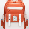 Little Surprise Box Dual color Ergonomic Backpack for Kids with attached Belt for extra support,6yrs - 10yrs - LSB - BG - ORNGCRMDUAL