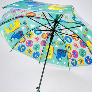 Little Surprise Box Dual Dino Kids Umbrella Green | The Mom Store - Monsoon Wear