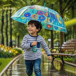 Little Surprise Box Dual Dino Kids Umbrella Green | The Mom Store - Monsoon Wear