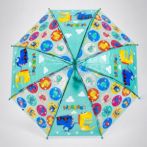 Little Surprise Box Dual Dino Kids Umbrella Green | The Mom Store - Monsoon Wear