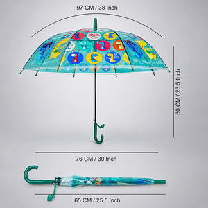 Little Surprise Box Dual Dino Kids Umbrella Green | The Mom Store - Monsoon Wear