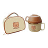 Little Surprise Box Dual Handle Soup /Noodles Lunch Box with matching Cover - LSB - LB - CRMBRWN2HNDL