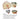 Little Surprise Box Dual Handle Soup /Noodles Lunch Box with matching Cover - LSB - LB - CRMBRWN2HNDL