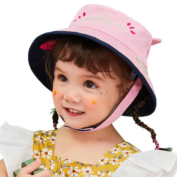 Little Surprise Box Dual Side Reversible Sun Hat with UPF50+ for Toddlers& Kids - LSB - CAP - PINKREVERSE